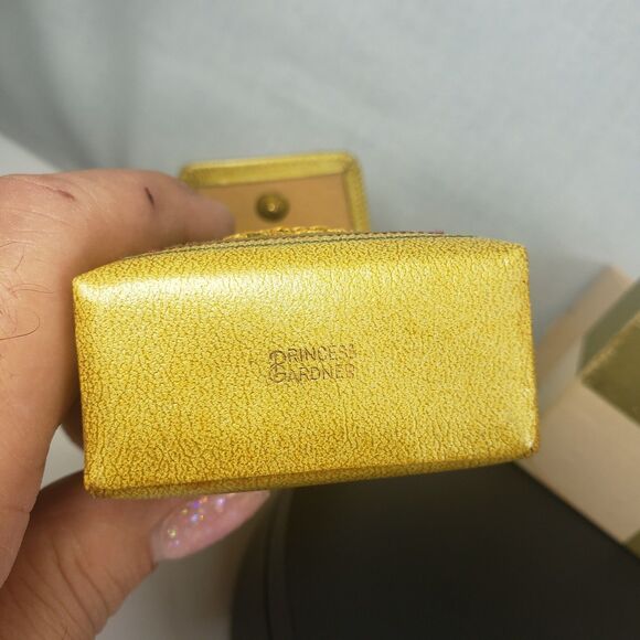 Vintage 1950's Princess Gardner Embroidered Metallic Gold Leather Cigarette Case - Picture 14 of 16
